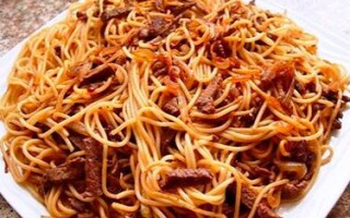 Простой рецепт макарон с мясом