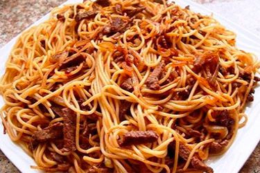 Макароны с мясом