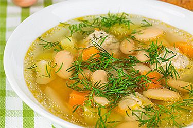 суп с фрикадельками